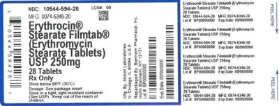 250mg 28ct (Label Erythrocin Stearate Filmtab Tabs 250mg Bpi(10544 594 28) Abbott(0074 6346 20) Rev0)
